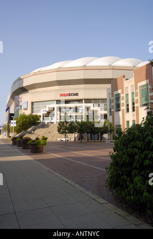 Dem Indiana Convention Center, dem RCA Dome in Indianapolis City Stockfoto