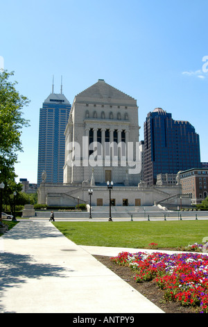 Das Indiana World War Memorial in Memorial Plaza Indianapolis, IN Stockfoto