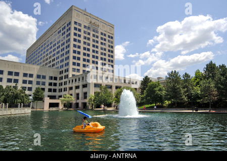 Die Gebäude in Indianapolis IN Indiana State Library Stockfoto