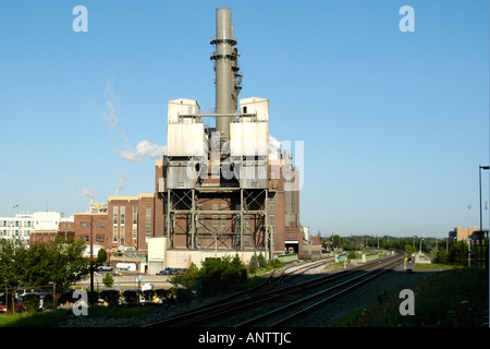 Eine alte industrielle Produktionsstandort zweckgebunden für den Abriss in Indianapolis Indiana IN Stockfoto
