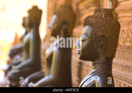 Details des Buddha im Wat Sa Si Vientiane Laos Stockfoto