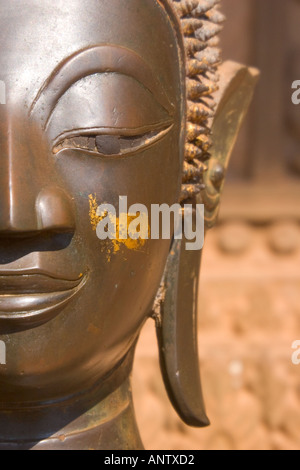 Details des Buddha im Wat Sa Si Vientiane Laos Stockfoto