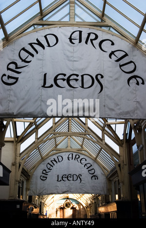 Die Grand Arcade von Smith Tweedale 1897 in Leeds, West Yorkshire England Stockfoto