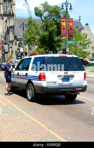 Detroit City Police Fahrzeug Michigan MI Stockfoto