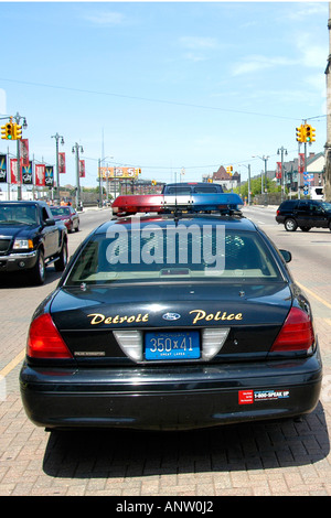 Detroit City Polizei Sqaud Auto Michigan MI Stockfoto