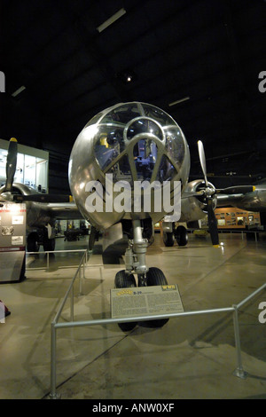 B29 Superfortress Bockscar, die die Atombombe auf Nagasaki auf der Wright-Patterson Air Force Museum in Dayton, Ohio abgeworfen. Stockfoto