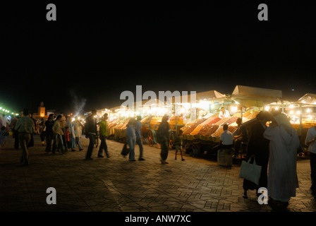 Marokko, Marrakesch, Djemaa El-Fna Stockfoto