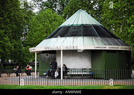 Sprechers Corner, Hyde Park, London, England Stockfoto