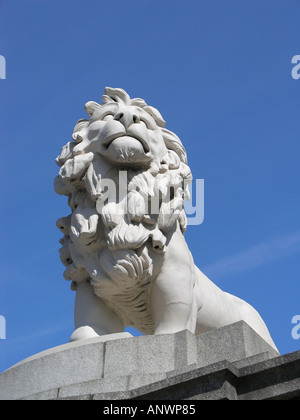 South Bank Lion Westminster Bridge Lambeth, London England UK Stockfoto