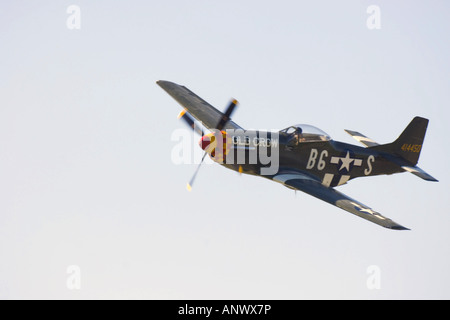 North American P - 51D Mustang auf der Sola Airshow, Norwegen Stockfoto