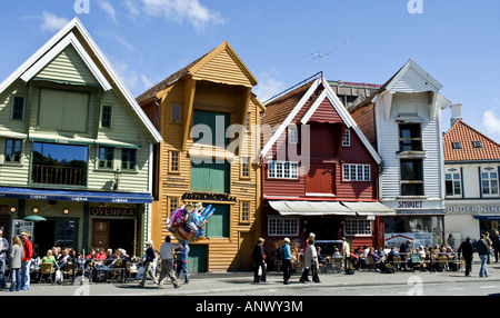 Altbauten in zentralen Stavanger, Norwegen Stockfoto