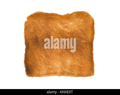 Toast Brot geröstet Toastbread Toastend eine Runde Aussparung Toast Toasten Stockfoto