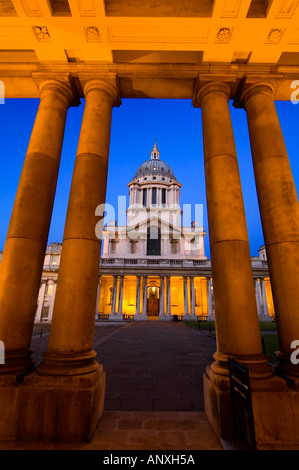 Marinemuseum Greenwich London England uk Nacht Stockfoto