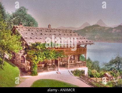 Rutli, Gesamtansicht, Vierwaldstättersee, Schweiz Stockfoto