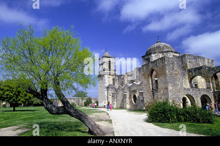 Die alten spanischen Mission von San Jose in San Antonio Missions National Historical Park Stockfoto