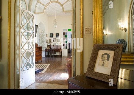 Indien, Goa, Chandor: Braganca Haus, Foyer des 17. Jahrhunderts Goan Händlers Mansion (PR) Stockfoto