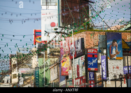 Indien, Karnataka, Bangalore: Brigade Road / Main Shopping Area / tagsüber Stockfoto