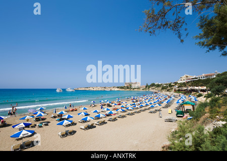 Beach, Coral Bay, in der Nähe von Paphos, Westküste, Zypern Stockfoto