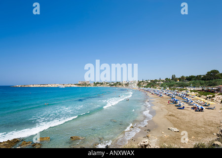 Beach, Coral Bay, in der Nähe von Paphos, Westküste, Zypern Stockfoto