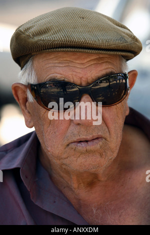 Älterer Mann, Calvi, Korsika, Frankreich Stockfoto