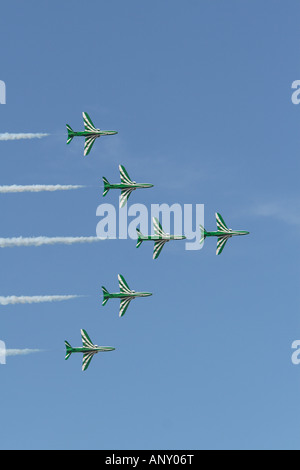 BAE Falken der Royal Saudi Ariabia Air Force erklingt in der Al Ain Airshow 2007 Vereinigte Arabische Emirate Stockfoto