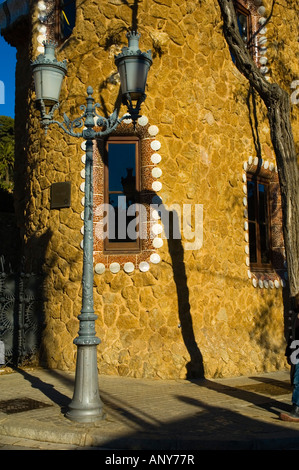 Casa Museu Gaudi im Parc Güell in Barcelona Katalonien Spanien EU Stockfoto