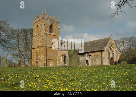 St Giles Kirche, Medbourne, Leicestershire, England, UK Stockfoto