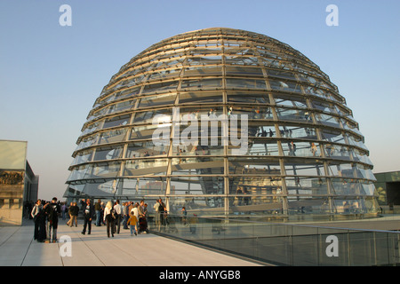 Kuppel auf dem Reichstagsgebäude, Berlin. Stockfoto