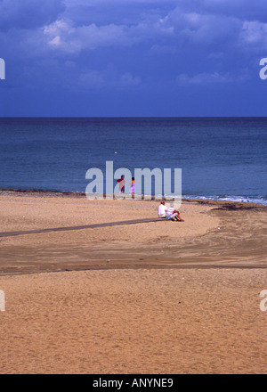 Strand Skala Kephallonia Stockfoto