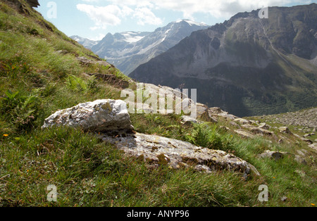 Felsige Landschaft in Gastein Bereich Alpen Österreich Stockfoto