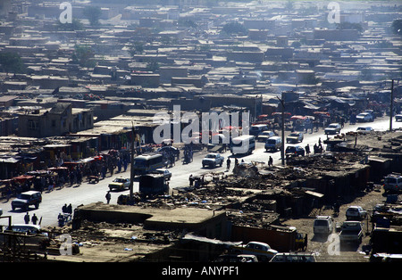 Blick auf die Stadt Kabul Stockfoto