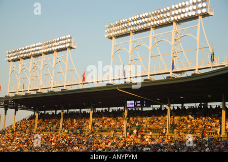 ILLINOIS-Chicago Wrigley Field Stadion für professionellen Baseballteams Chicago Cubs Stockfoto