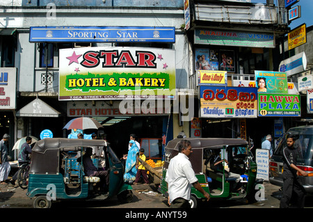 Colombo-Shop Straße speichern Sri Lanka Markt Verkehr Stockfoto