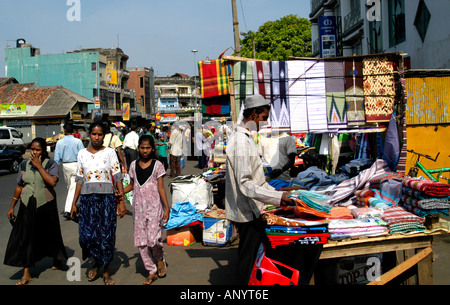 Sri Lanka Markt Shop Colombo Street Handel shopper Stockfoto