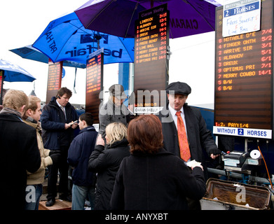 Buchmacher Limerick Race Course, Irland Stockfoto