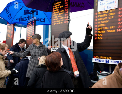 Buchmacher Limerick Race Course, Irland Stockfoto