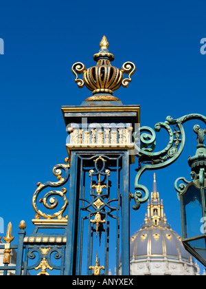 Detail der Tore zu San Francisco City Hall Stockfoto