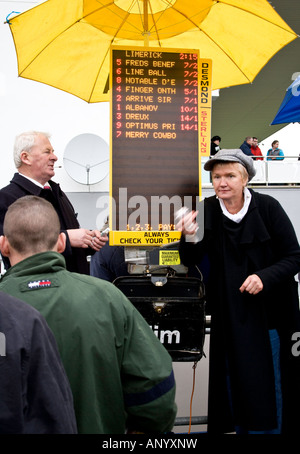 Buchmacher Limerick Race Course, Irland Stockfoto