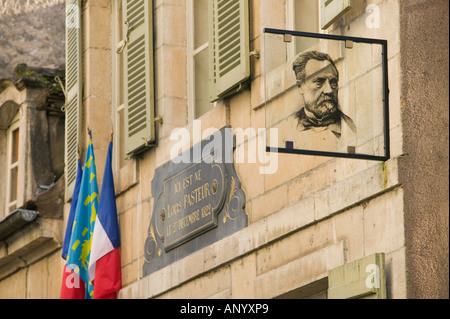 Europa, Frankreich, Jura, Dole. Geburtshaus von Louis Pasteur (Wissenschaftler) & Pasteur Museum Stockfoto