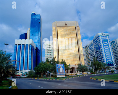 Abu Dhabi Vereinigte Arabische Emirate Corniche Gebäude Stockfoto