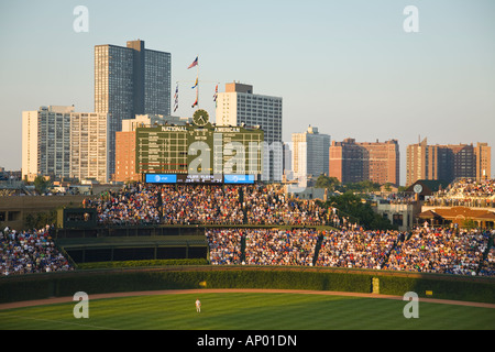 ILLINOIS-Chicago Wrigley Field Stadion für professionellen Baseballteams Chicago Cubs Stockfoto