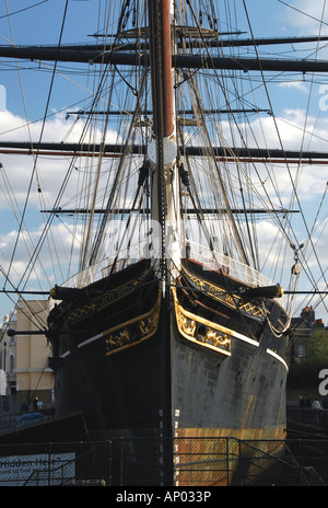 Der Tee-Clipper Cutty Sark in Greenwich London Stockfoto