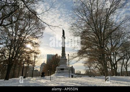 Das Soldiers and Seemanns Monument im Boston Common Park, MA Stockfoto