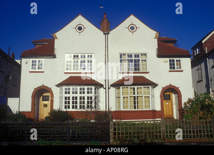 Semi - Einfamilienhaus, Holly Lodge Estate, Highgate, Nord-London Stockfoto