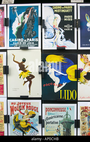 Europa, Frankreich, Paris, Rive Gauche: Tourist Souvenir Art Stockfoto