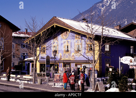 Europa, Deutschland, Bayern, Garmisch - baldiges, Marienplatz Stockfoto