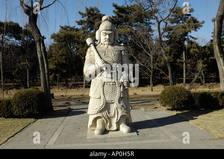 Stein allgemein auf heilige Weise der Ming Gräber Shisanling in Peking, China. 16. Januar 2008 Stockfoto