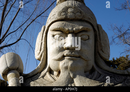 Stein allgemein auf heilige Weise der Ming Gräber Shisanling in Peking, China. 16. Januar 2008 Stockfoto