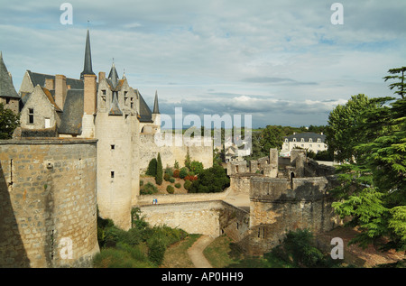 Schloss Montreuil Bellay, Loiretal, Frankreich Stockfoto