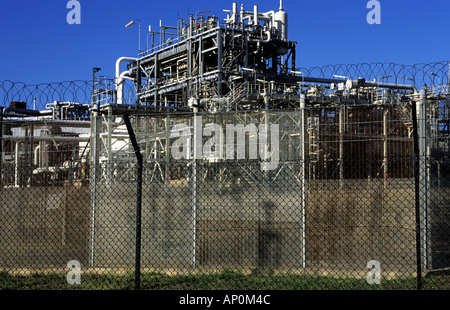 Bacton Gas terminal Bacton in der Nähe von Great Yarmouth, Norfolk, Großbritannien. Stockfoto